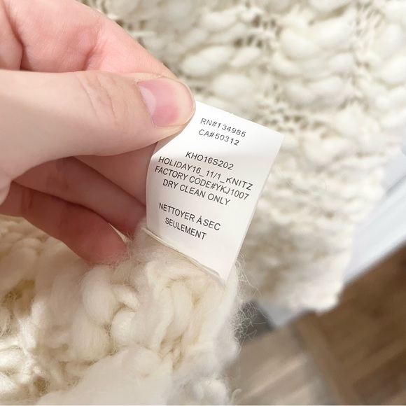 Rare For Love and Lemons 🍋 Off White Knitz Knit Oversized Sweater Size Small - Picture 10 of 10